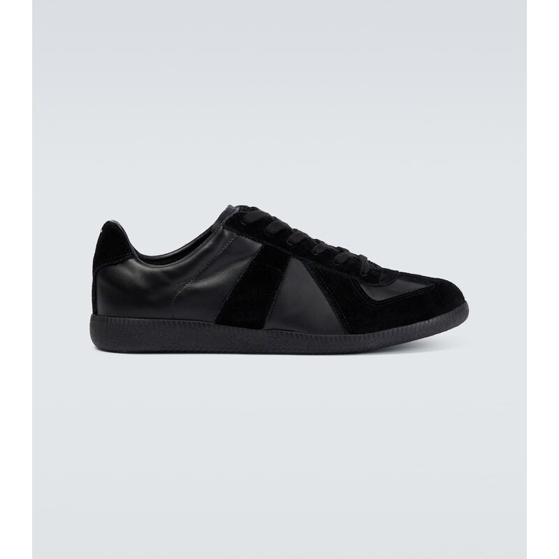 Maison Margiela Replica leather and suede sneakers