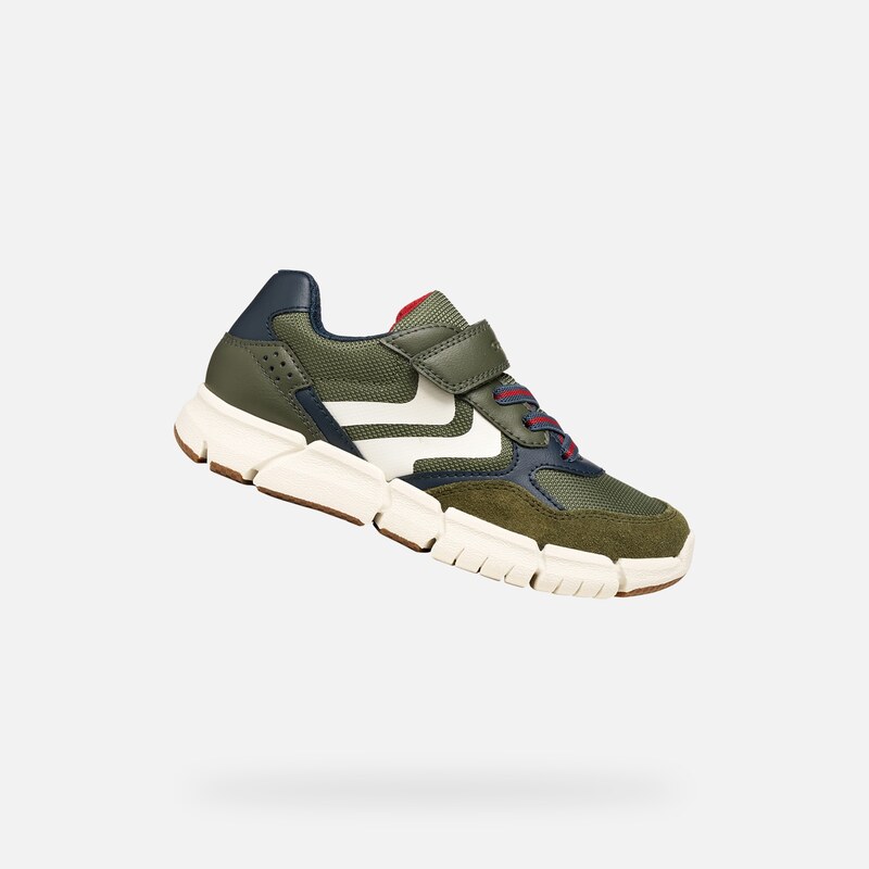 Khaki chlapecké tenisky Geox Flexyper