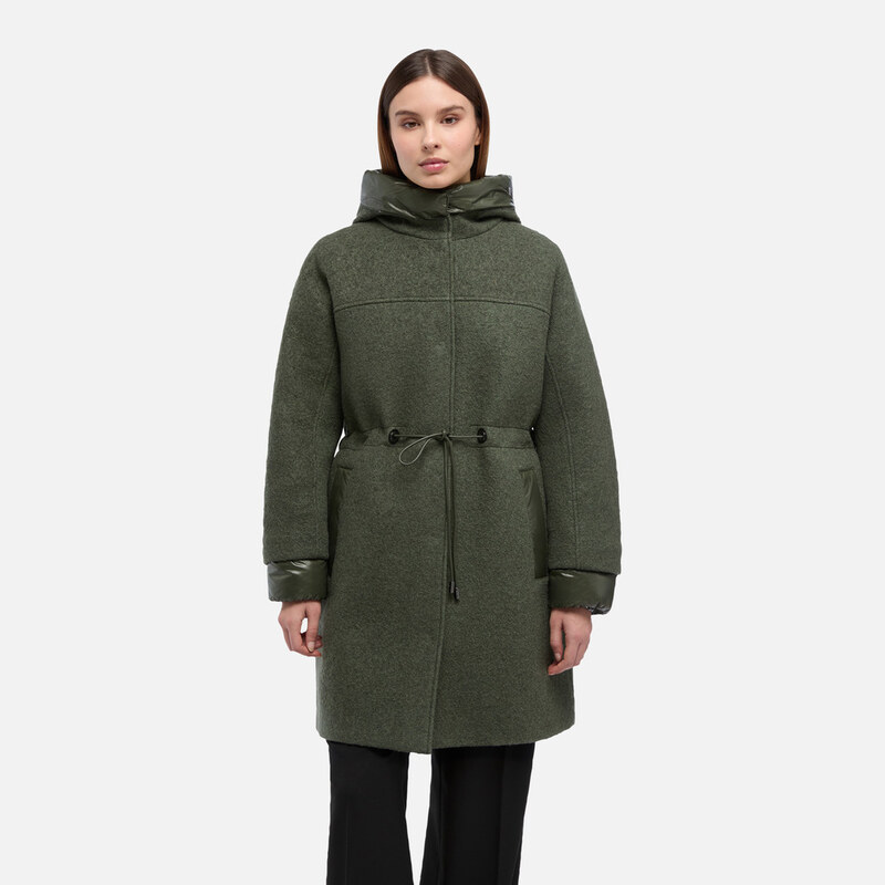 Khaki dámská parka Geox Kleopy