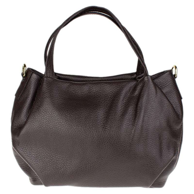 Hnědá kožená italská crossbody kabelka Tea Cafe NovaKabelka.cz