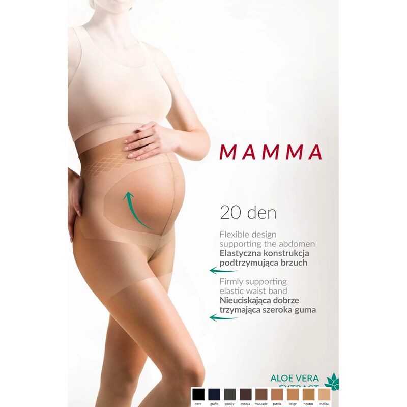 GABRIELLA Dámské punčochové kalhoty 108 Mamma 20 den nero 92055898