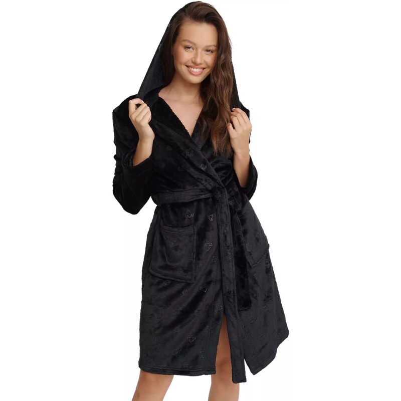 HENDERSON Dámský župan 41066 Glossy black 92056621
