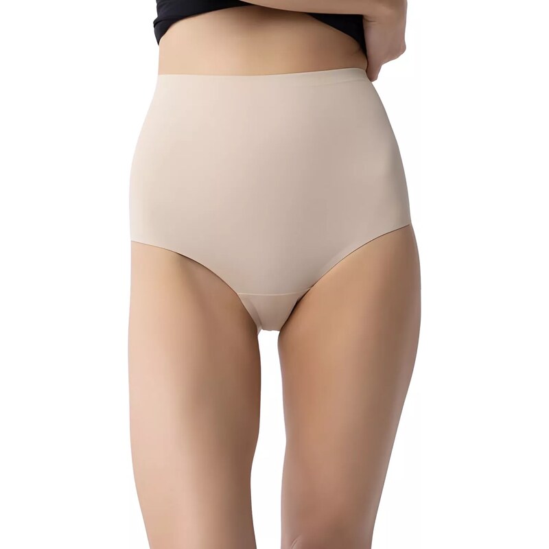 JULIMEX Dámské kalhotky Amber maxi high beige 92057142