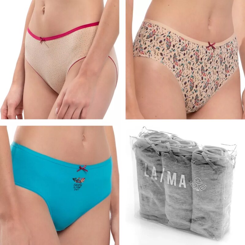 LAMA Dámské kalhotky 3 pack 127BI 22 104243801