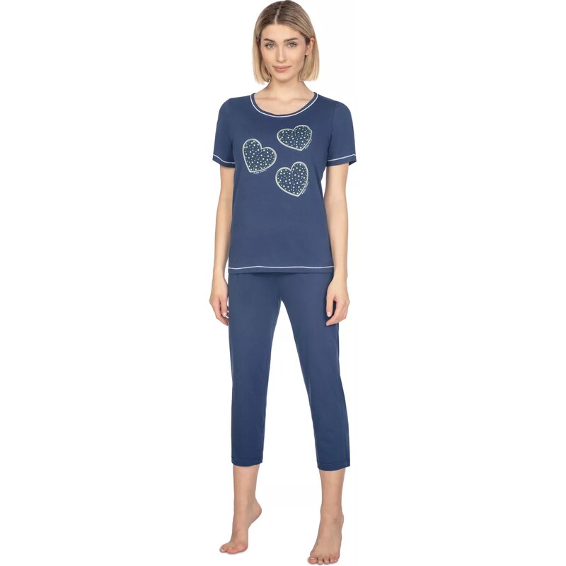 REGINA Dámské pyžamo 667 dark blue plus 99665816