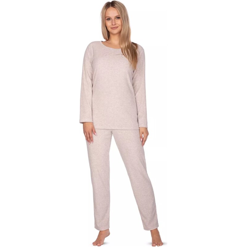 REGINA Dámské pyžamo 643 beige plus 99665766