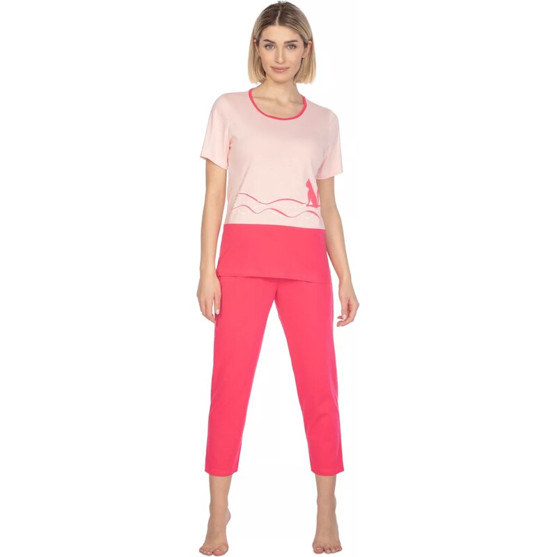 REGINA Dámské pyžamo 663 pink 99665800