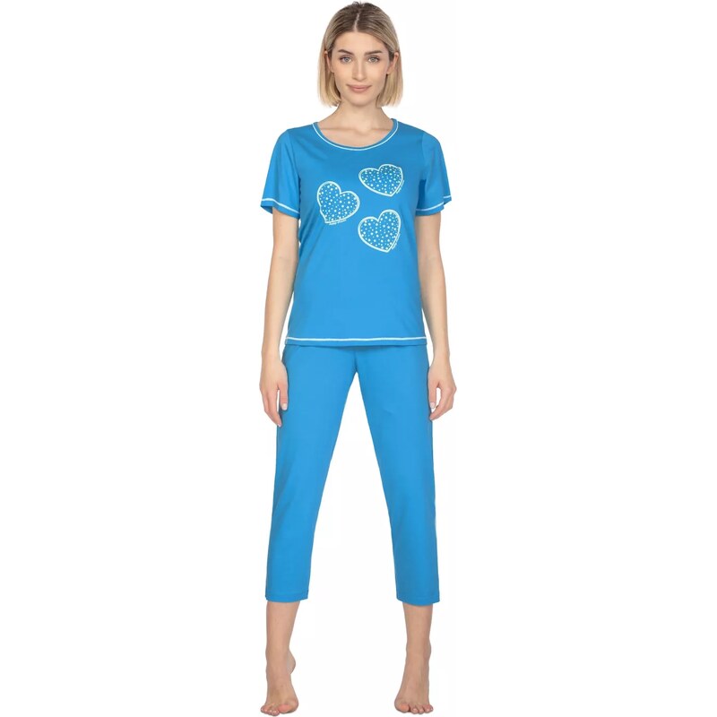 REGINA Dámské pyžamo 667 light blue 99665805
