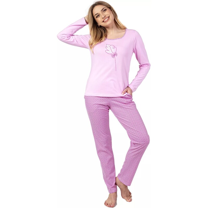 REGINA Dámské pyžamo 669 pink 99665974