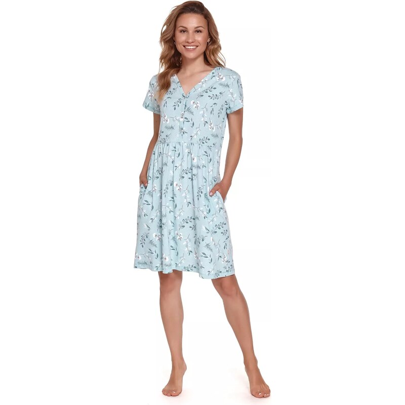 Doctornap Dámská těhotenská noční košile 9930 blue 100351413