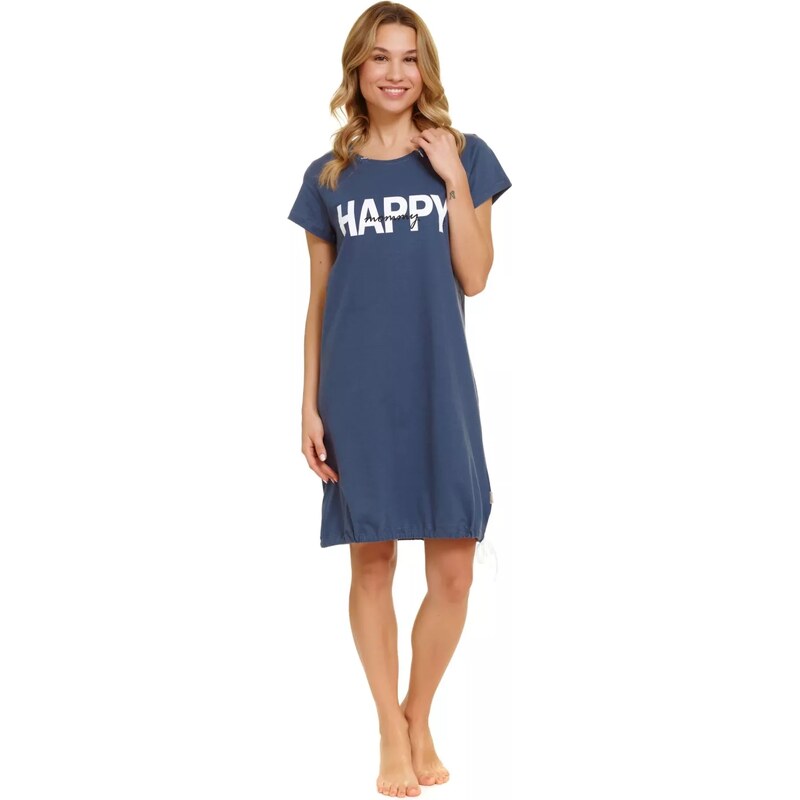 Doctornap Dámská těhotenská noční košile 9504 deep blue 100351404