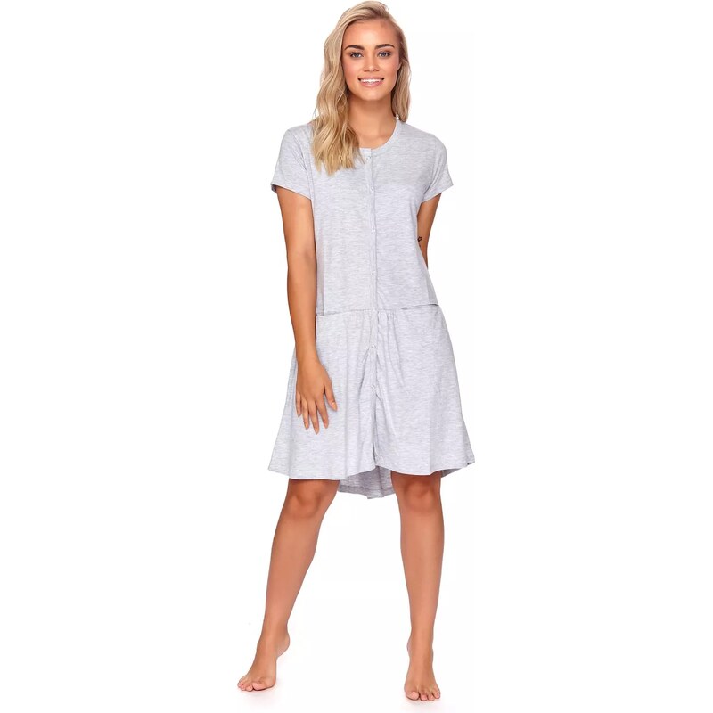 Doctornap Dámská těhotenská noční košile 9445 grey 100351422
