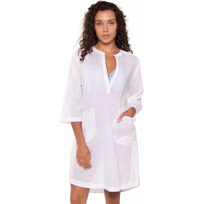 LingaDore Plážové šaty 7225 white 100418555