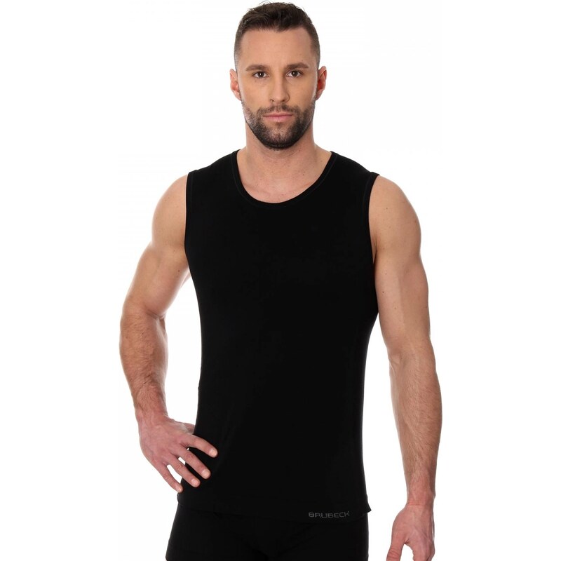 BRUBECK Pánský nátělník 00068A black 100500241