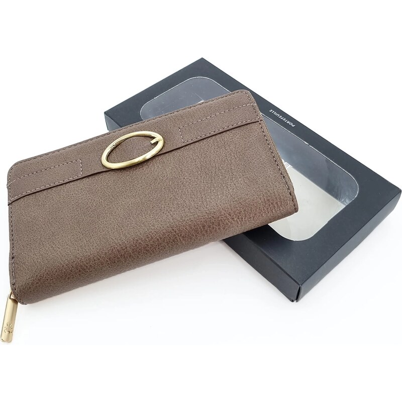 LULU CASTAGNETTE Moderní hnědá dámská peněženka QH7F1 100701086
