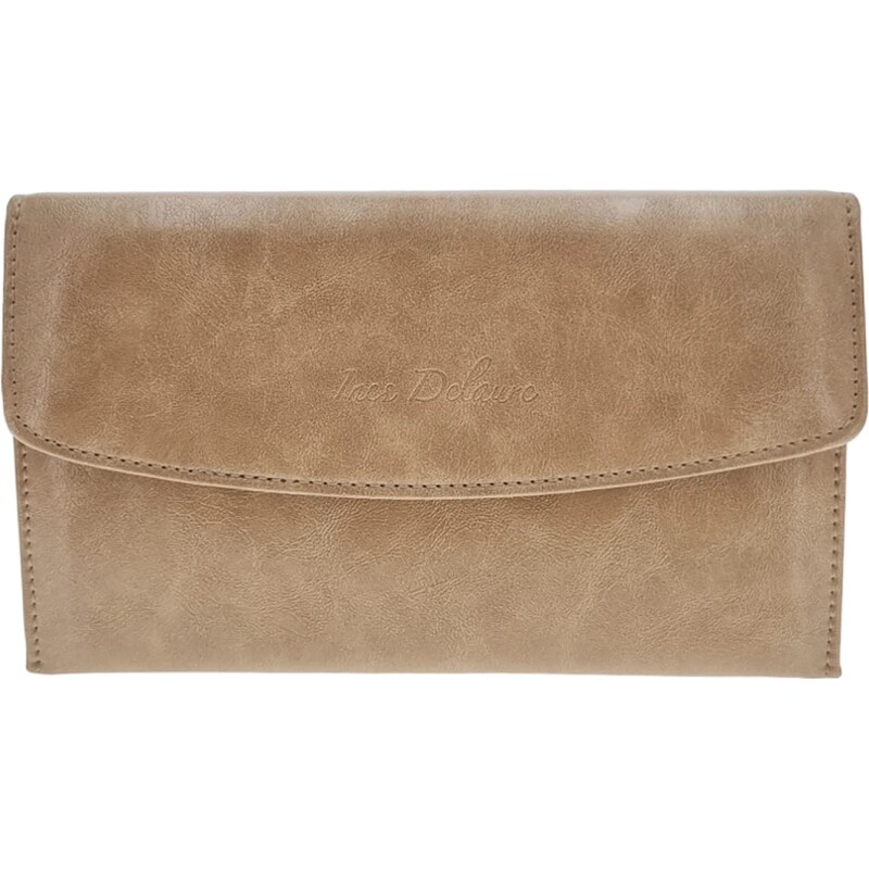 Ines Delaure Trendy dámská peněženka béžová 7ZEYK 100701119
