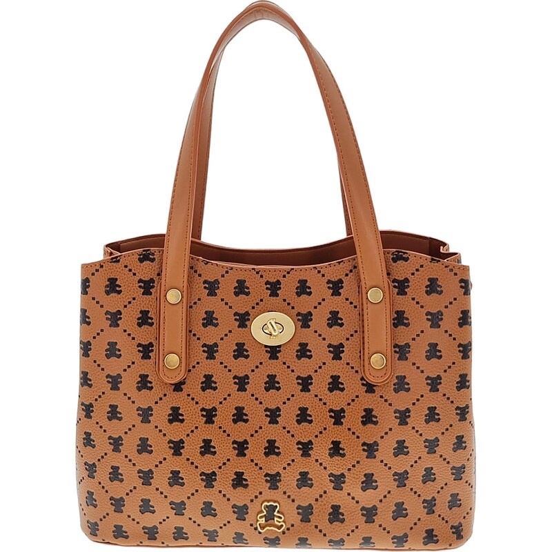 LULU CASTAGNETTE Trendy dámská kabelka hnědá YIRQB 100701158