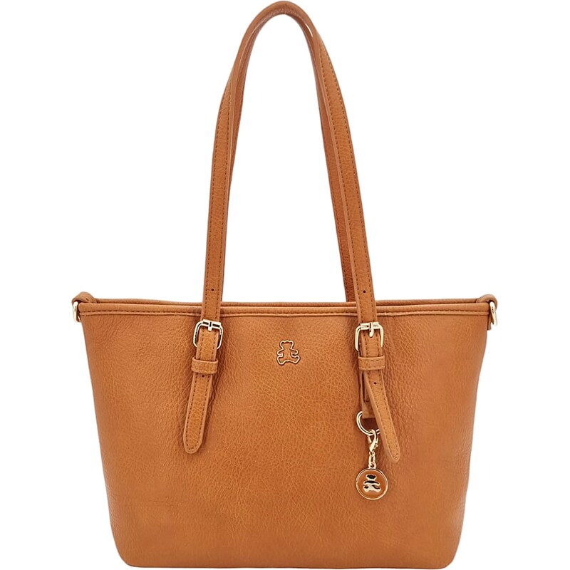 LULU CASTAGNETTE Módní dámská shopperka hnědá H06OO 100701434