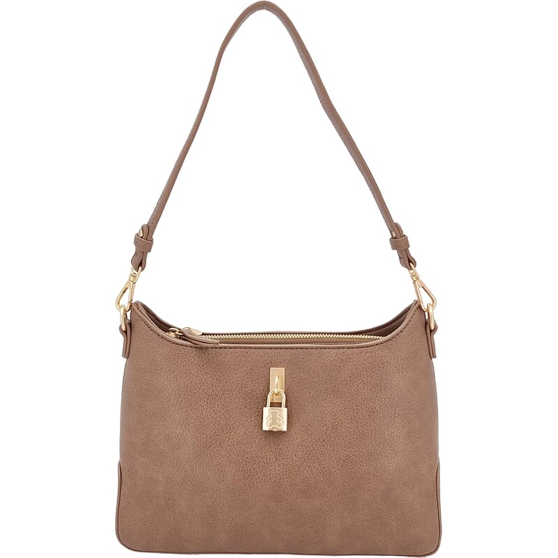 LULU CASTAGNETTE Komfortní béžová dámská malá kabelka KF023 102031168