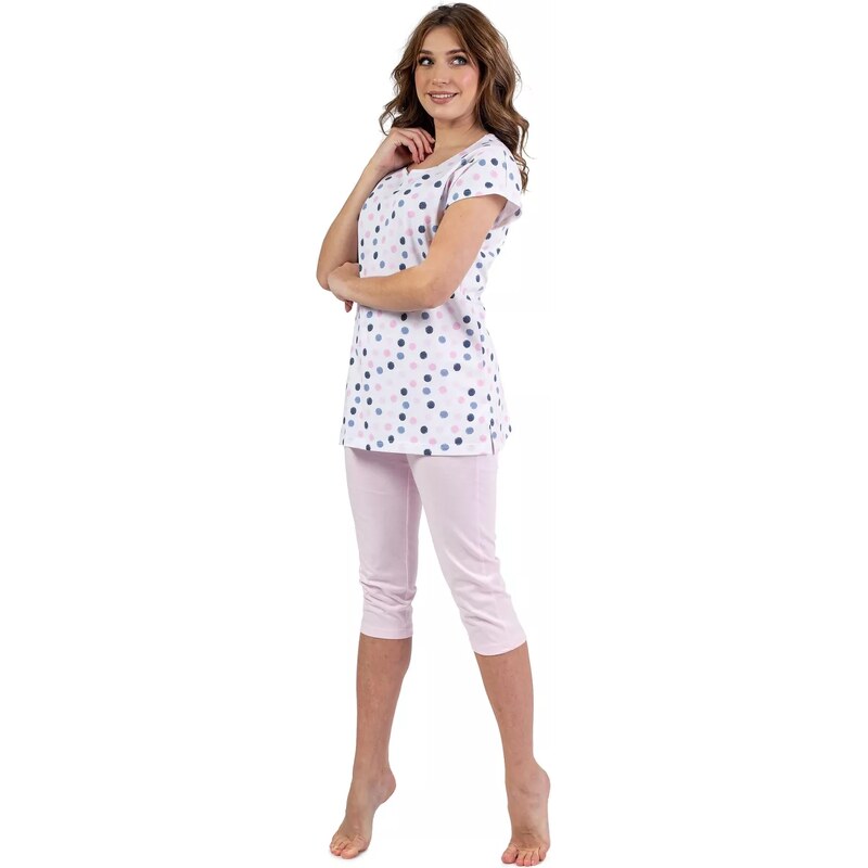 REGINA Dámské pyžamo 690 cream 105214354