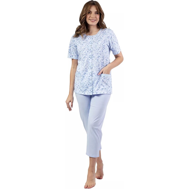 REGINA Dámské pyžamo 694 blue plus 105624058