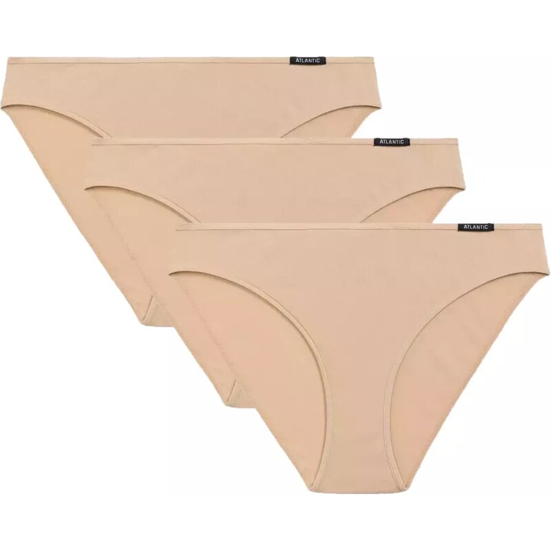 Atlantic Dámské kalhotky 3 pack 580 beige 105831555
