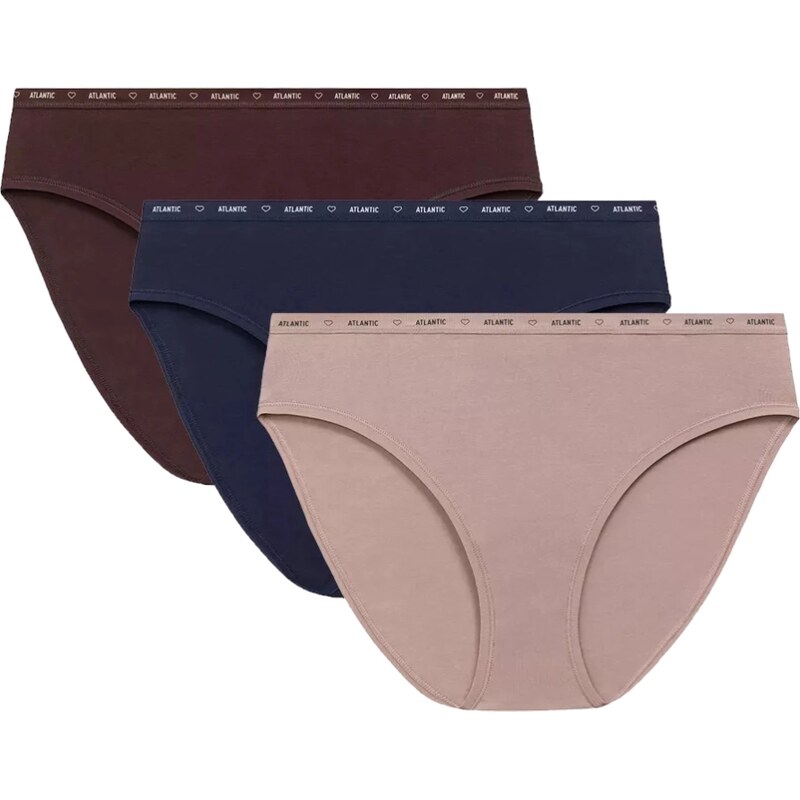 Atlantic Dámské kalhotky 3 pack 010 mix 108843269