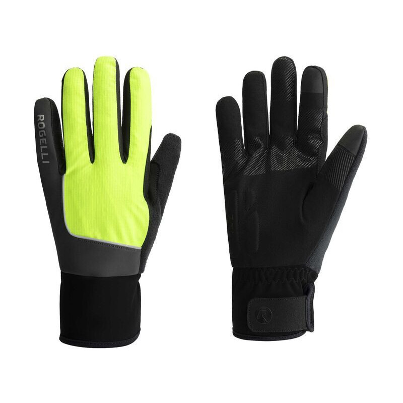 Zimní rukavice Rogelli ESSENTIAL HIVIS fluo L