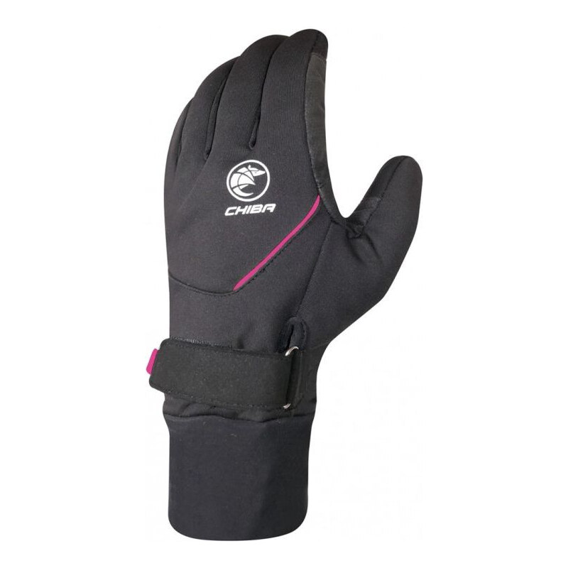 CHIBA Rukavice RAIN PRO černo-růžové M