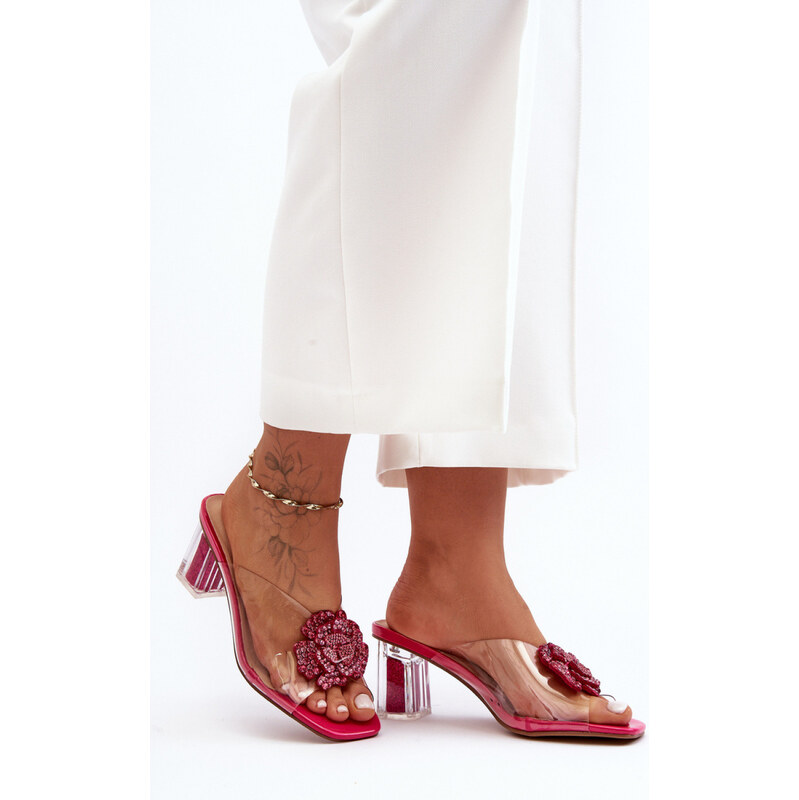 Klapky na podpatku model 225121 Step in style