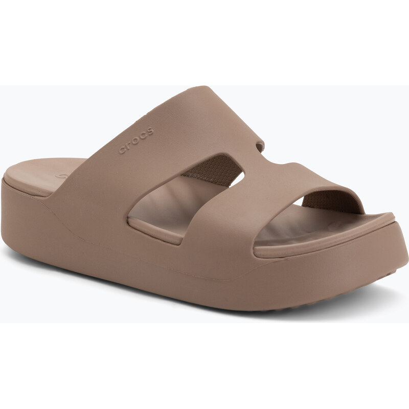 Dámské nazouváky Crocs Gateway Platform H-Strap latte