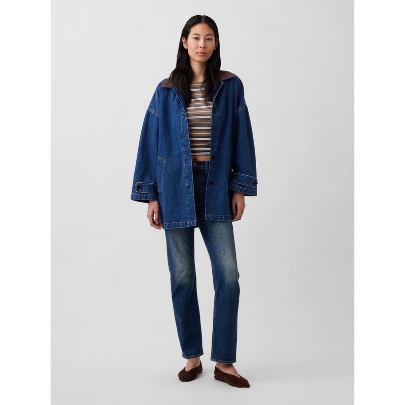 GAP dámský džínový kabát oversize