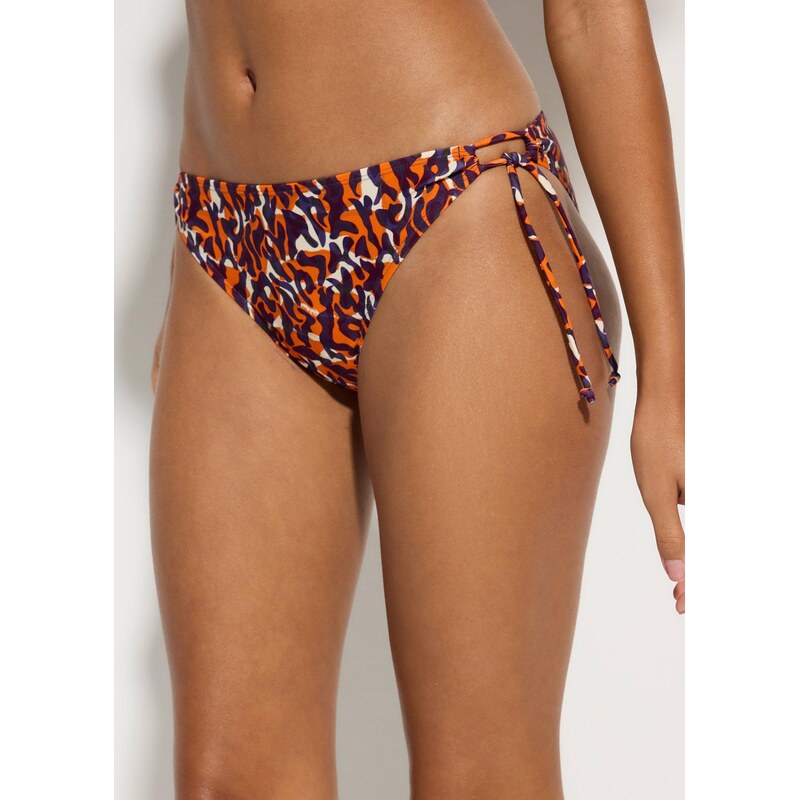 bonprix Bikinové kalhotky s detailem na zavazování fialová Žena 114211608