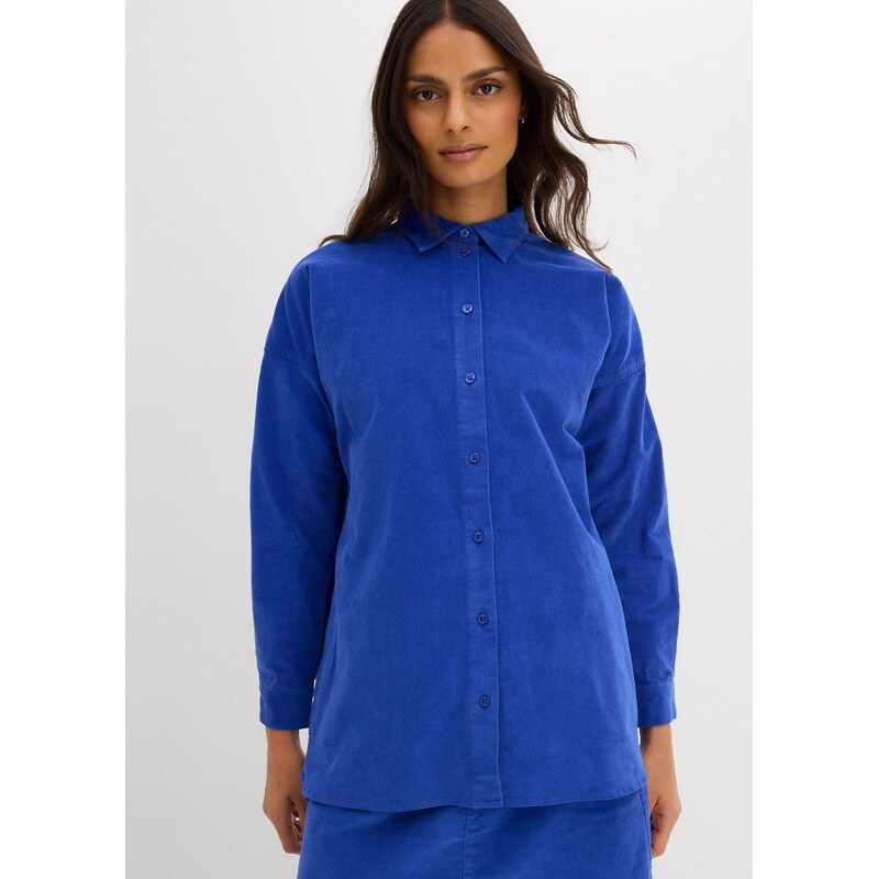 bonprix Oversize manšestrová košile modrá Žena 114211650