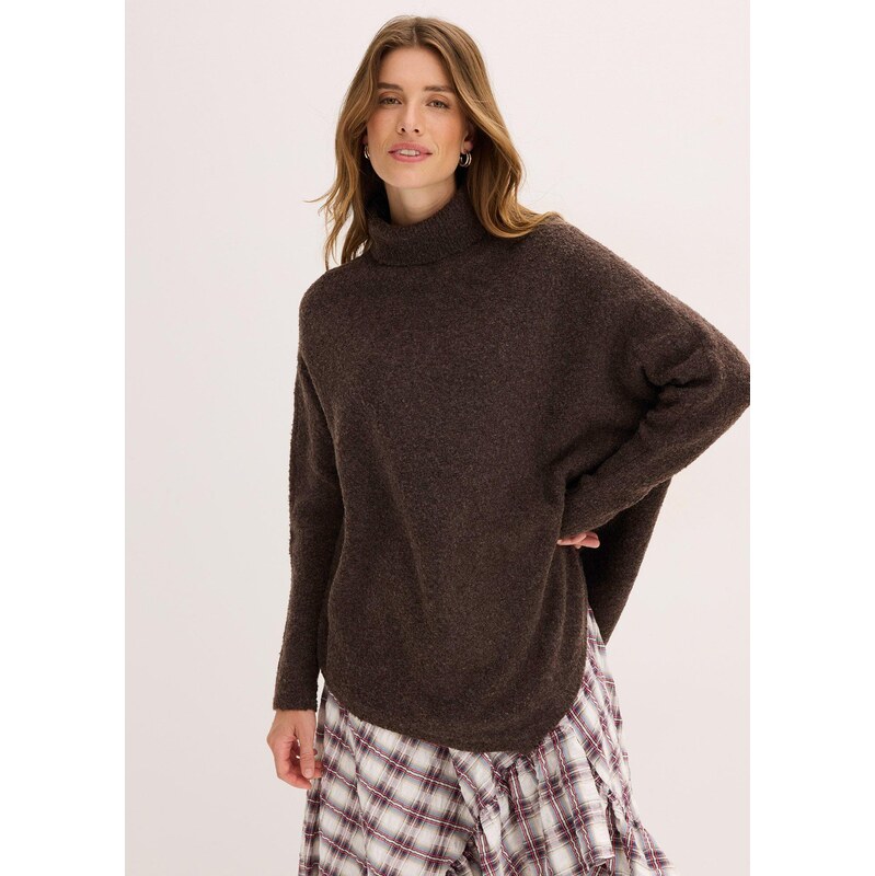 bonprix Oversized svetr hnědá Žena