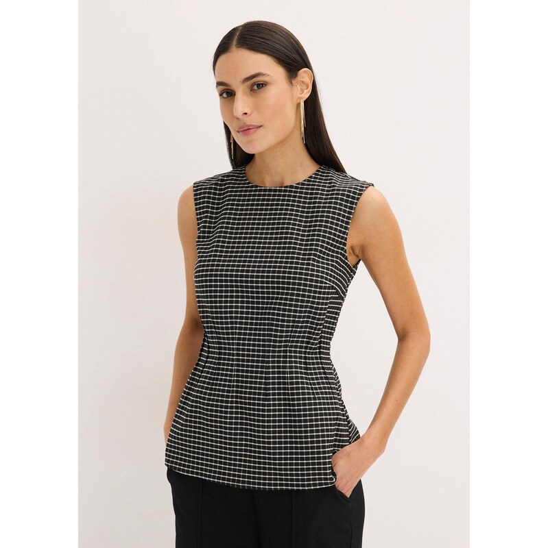 bonprix Top z bengalínu černá Žena 114211738