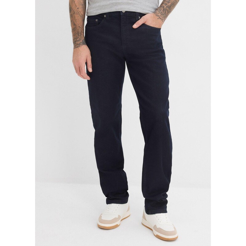 bonprix Strečové džíny Classic Fit, Tapered modrá Muž