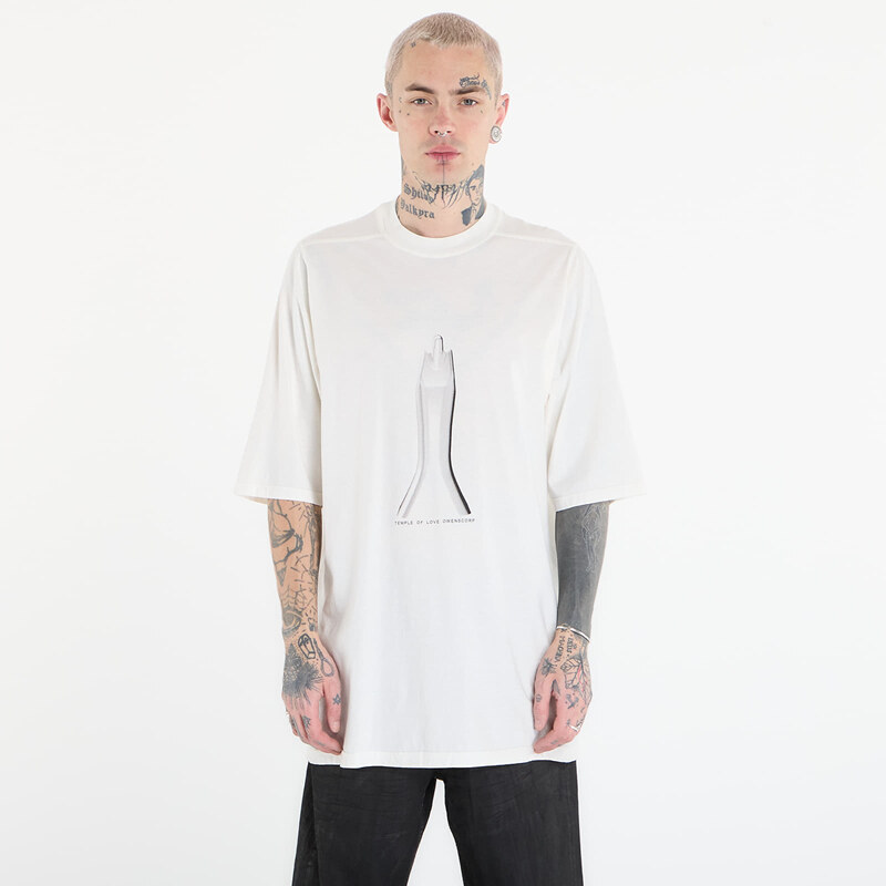Tričko Rick Owens DRKSHDW Jumbo Ss T-Shirt Milk/ Black L
