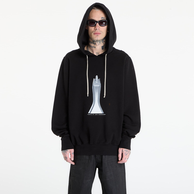 Mikina Rick Owens DRKSHDW Oversized Hoodie Black/ Milk M