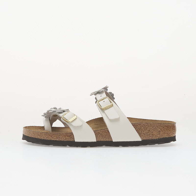 Birkenstock Mayari Flower Embellishment Leather Women White 114214415