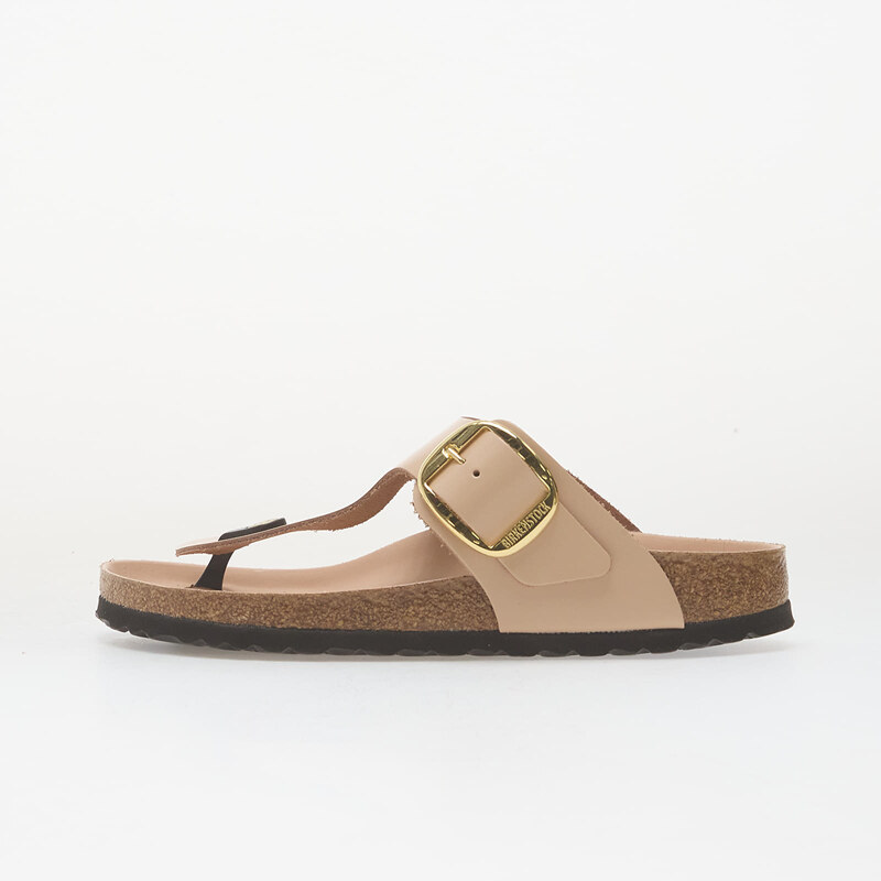 Birkenstock Gizeh Big Buckle Natural Leather Patent Women High
