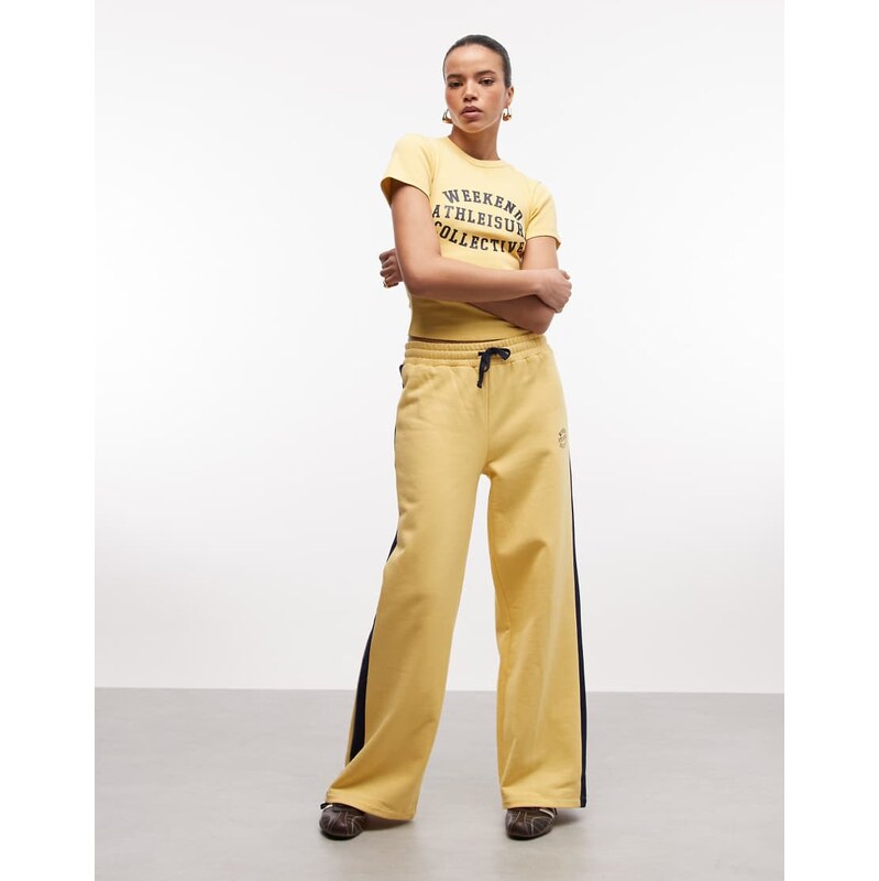 ASOS Weekend Collective Weekend Collective co-ord wide leg jogger with 114215834