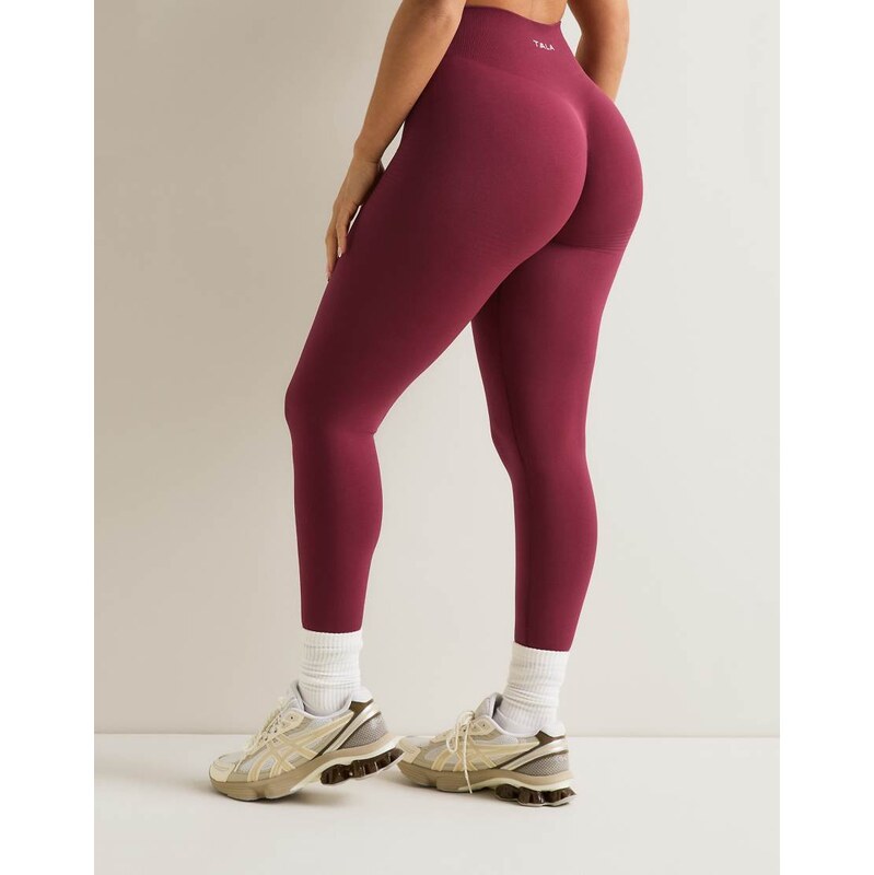 TALA Sculpt Seamless Scrunch leggings in cherry red 114240798