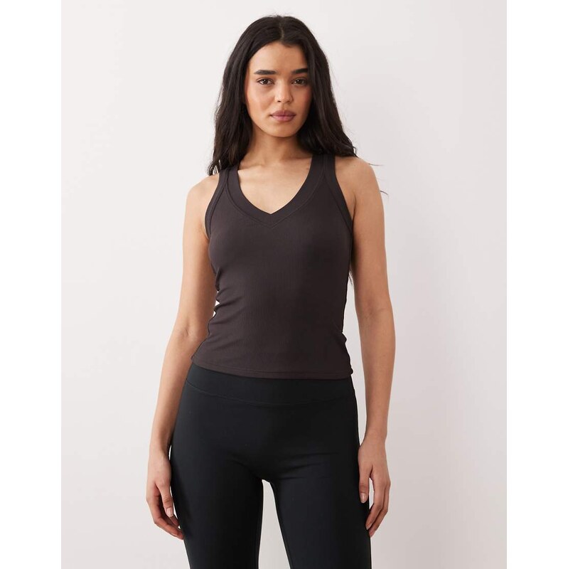 TALA 365 Sculpting Lounge reversible tank in mocha brown 114215845