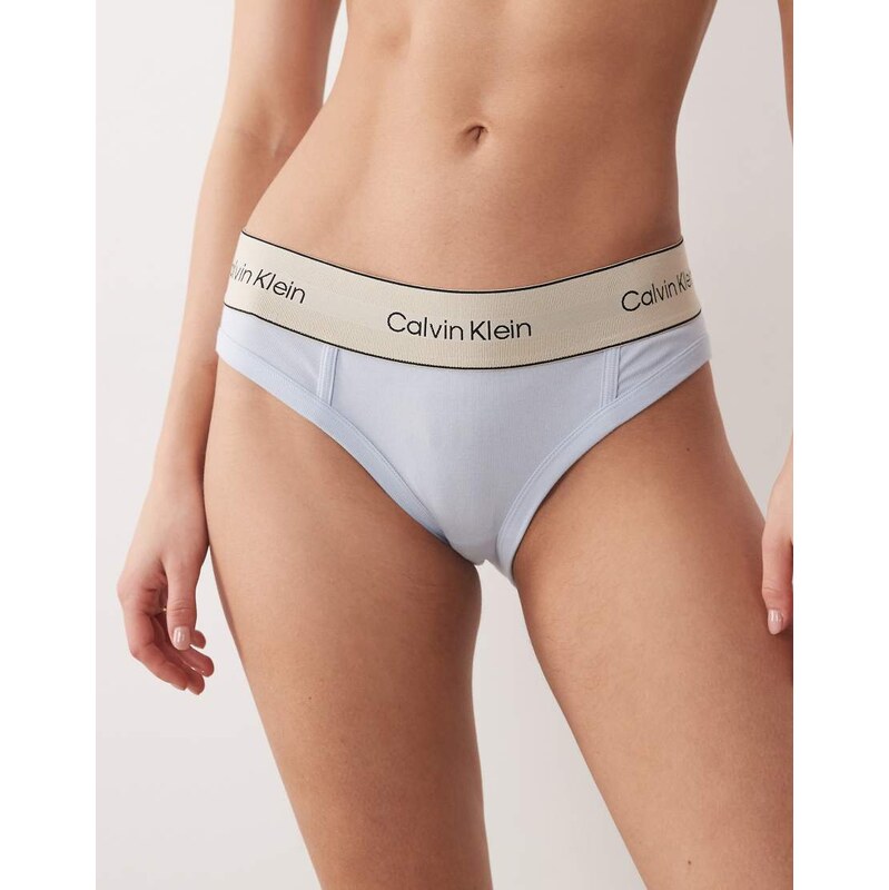 Calvin Klein Heritage Cotton bikini briefs in light blue 114215868