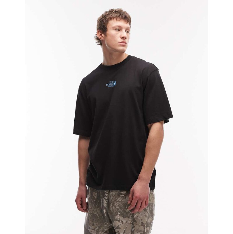 The North Face Central Liquid Logo oversized t-shirt in black