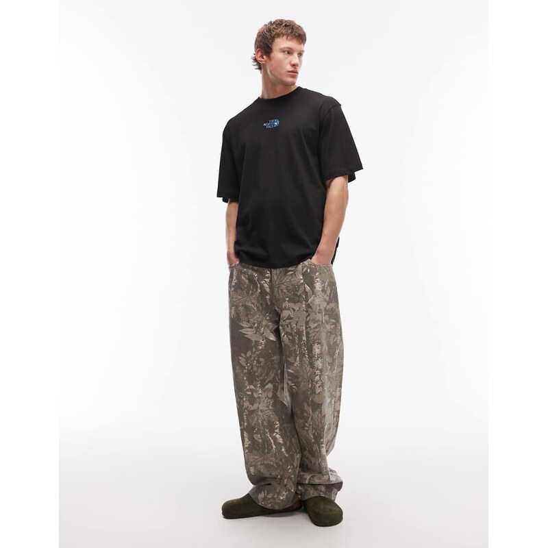 The North Face Central Liquid Logo oversized t-shirt in black