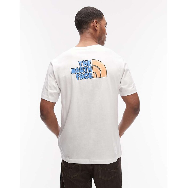 The North Face Bubble logo backprint t-shirt in white