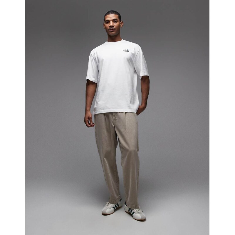 The North Face Blossom backprint oversized t-shirt in white