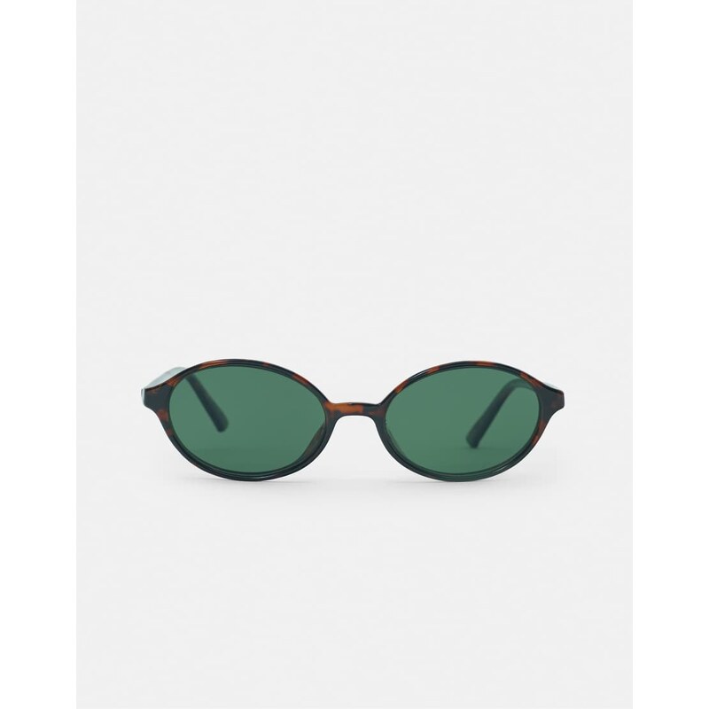Pull&Bear Resin oval sunglasses in brown